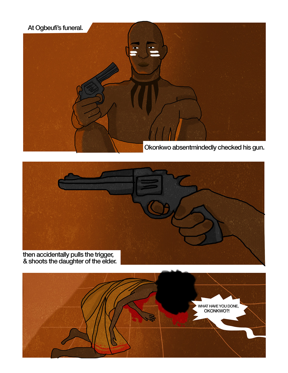 Things Fall Apart things fall apart illustratio ILLUSTRATION  nigerian illustration comic book illustration