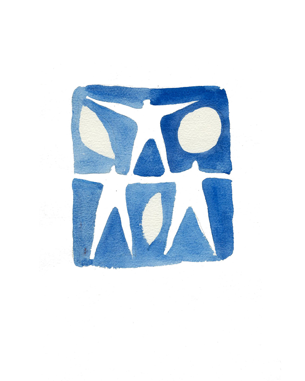 people watercolor art figure community face Silhouette logo