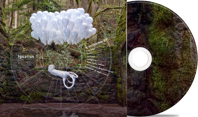d30n d30n LLC CD packaging Album Packaging balloons forest creative Creative Photography sketches paper mache Buried In Time white balloons  Levetation