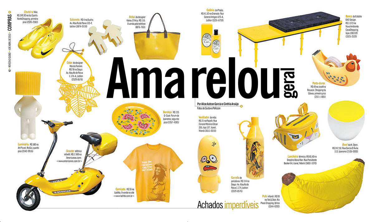 Magazine design newspaper design editorial revista O Globo Sunday Magazine