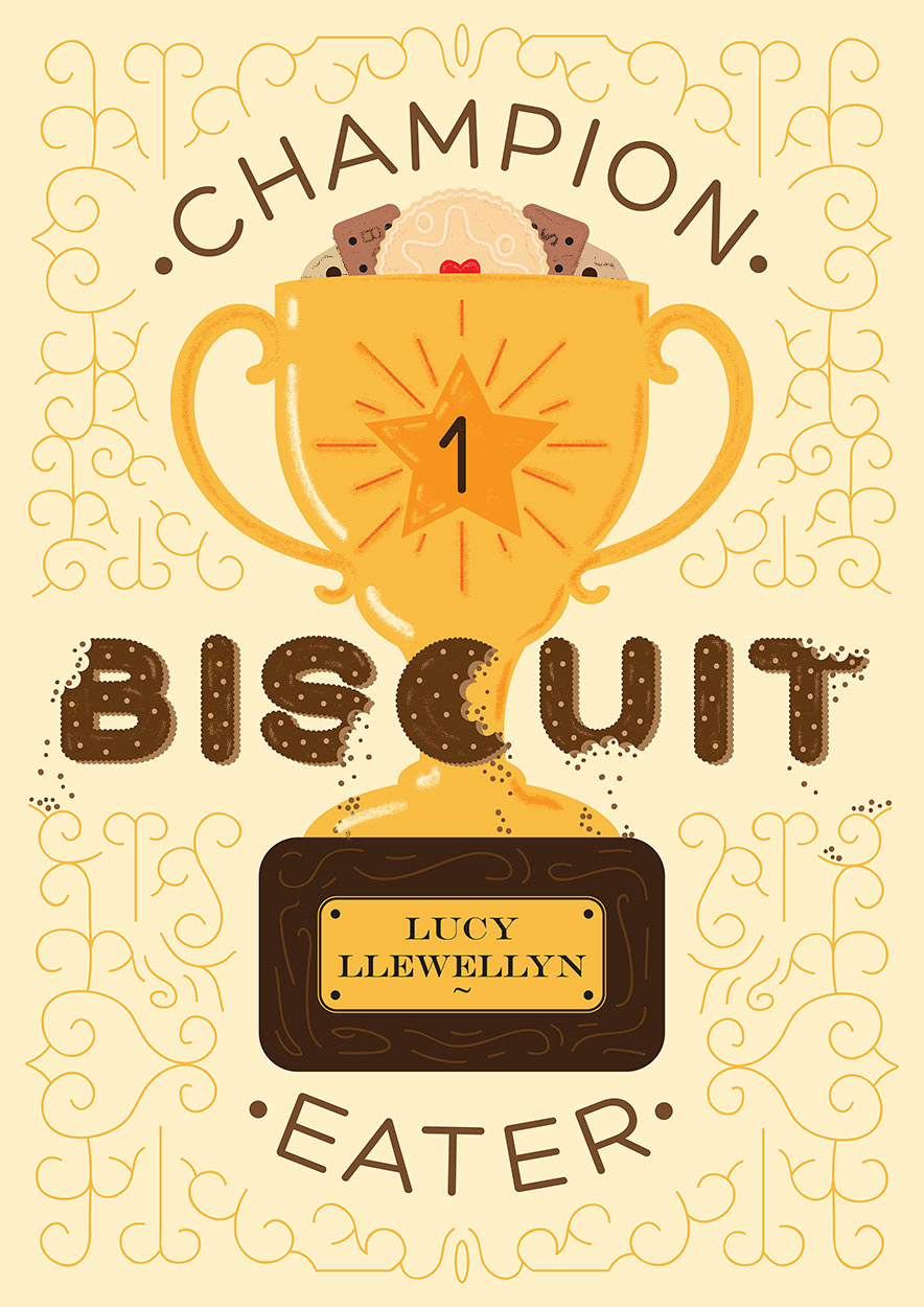 biscuits Custardcream bourbonbiscuit trophy champion jammydodger cookie trophyillustration homwork handdrawn