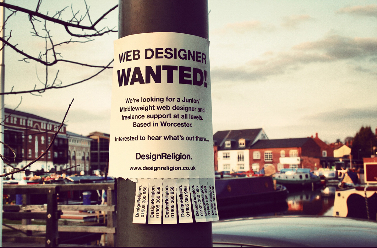 design  web designreligion worcester studio designer