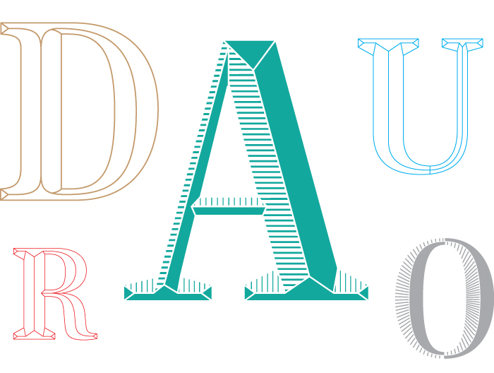lettering typedesign Dauro engraving lo siento