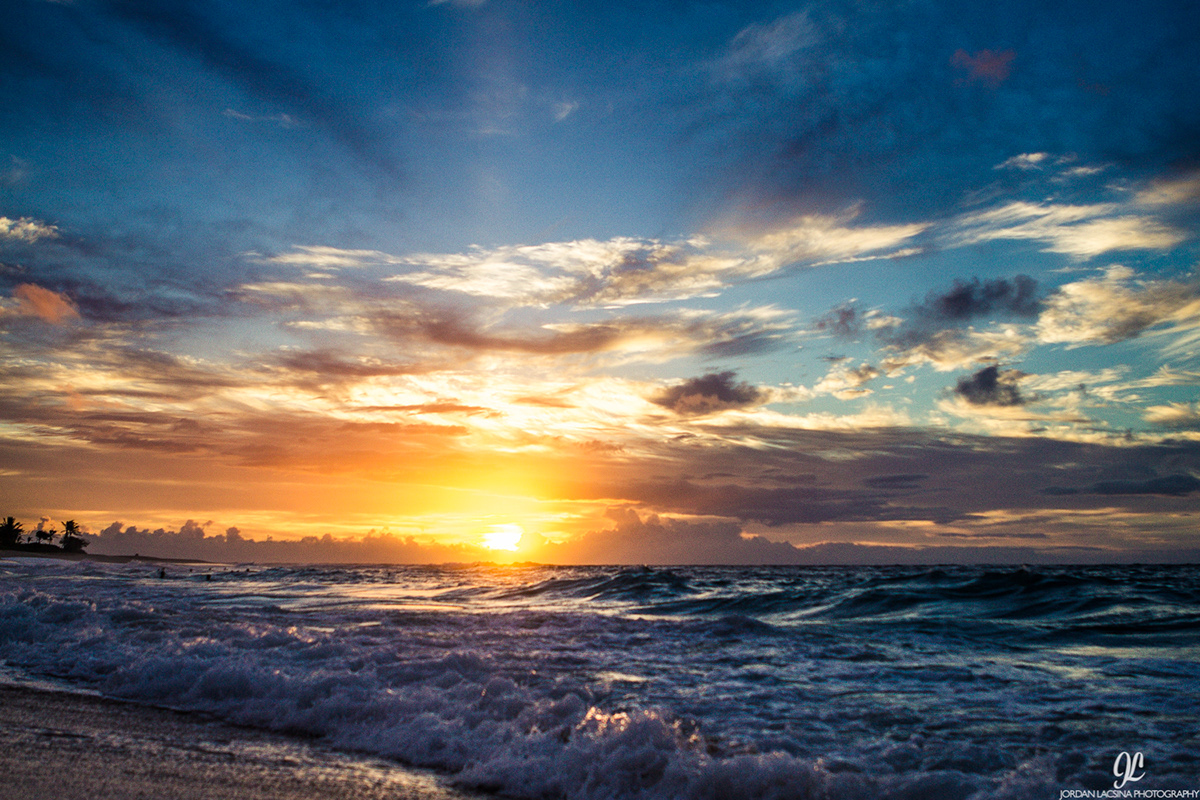 HAWAII sunset oahu maui Kauai hilo north shore Beautiful color milky way galaxy Sunrise Surf