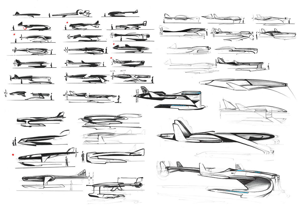 Seaplane concept design Vehicle Design Automotive design Transportation Design airplane future concept storytelling   movie