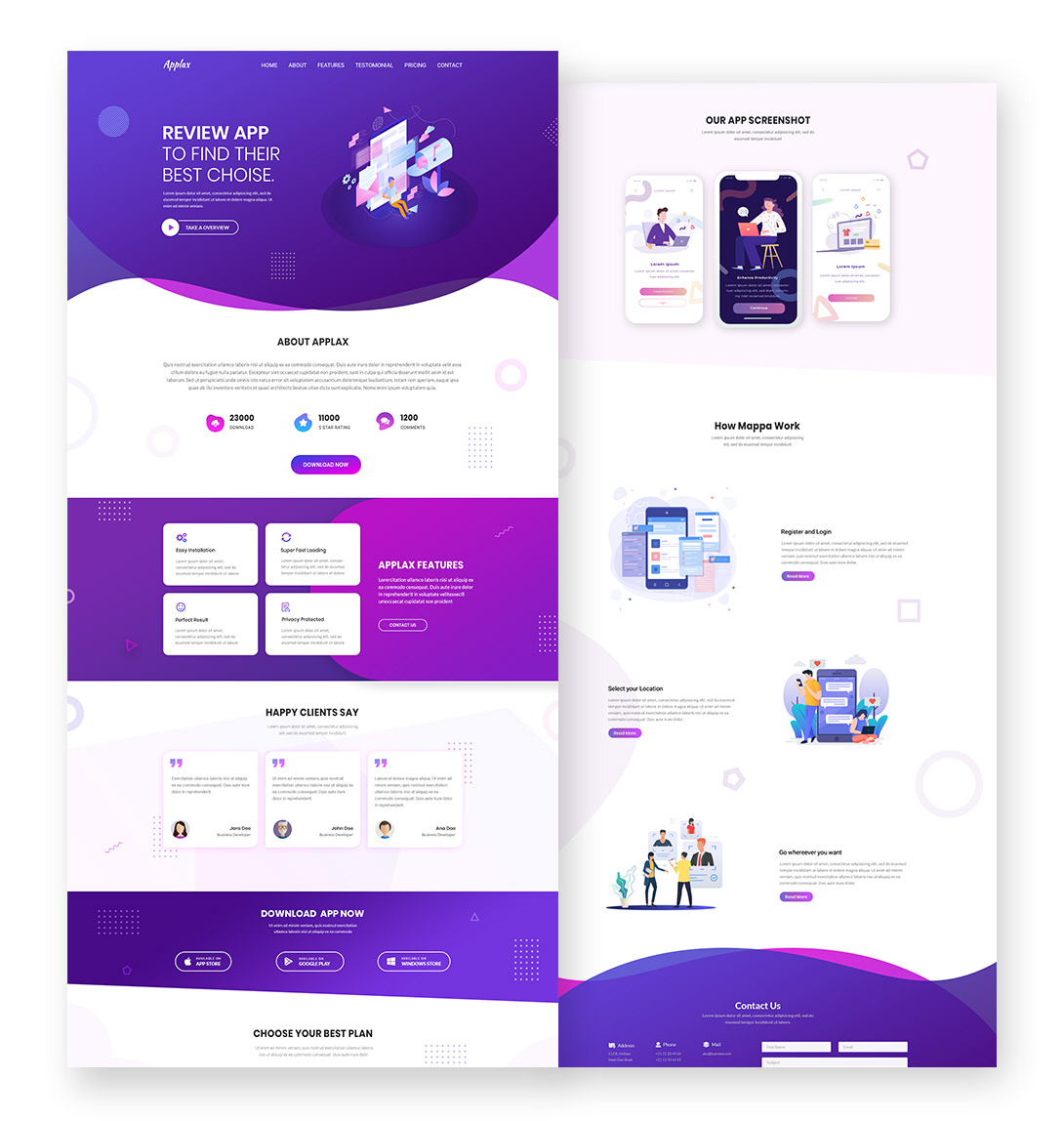 UI UX design Website Design user interface design Web Design  PSD Template Design Adobe XD web design projects