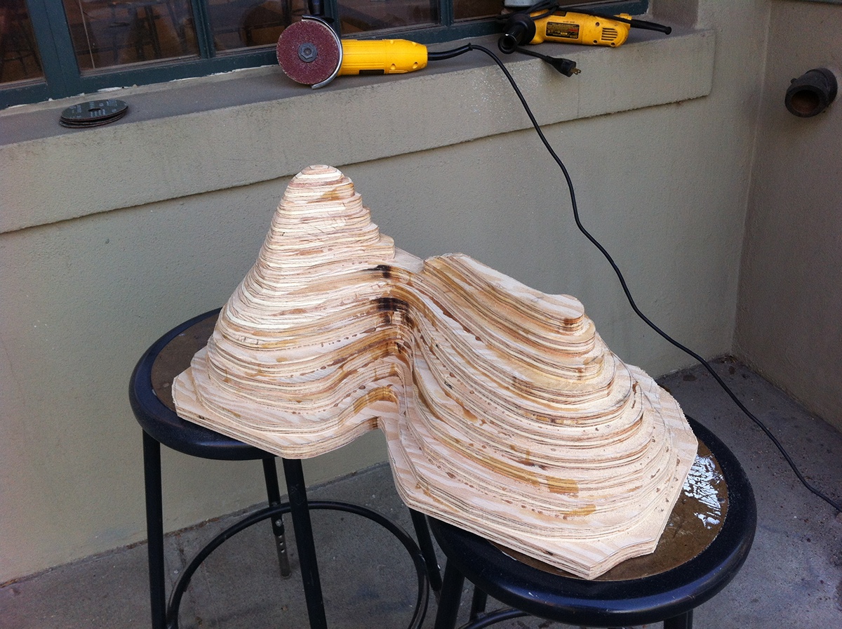 plywood layers sculpture Form
