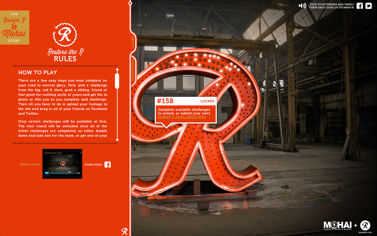Wexley rainier beer brewery seattle brand MOHAI Viral stop-motion local restore the "r"