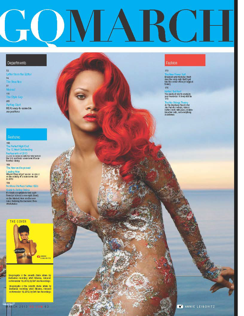 GQ magazine Rihanna