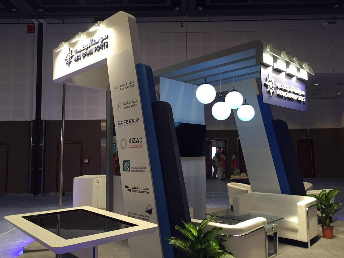 Exhibition  Stand design small Abu Dhabi UAE