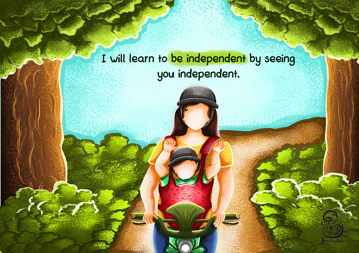 Brevity Bot children book children's illustration indian illustrator mom momlife mother illustrations motherhood mothers motivational book