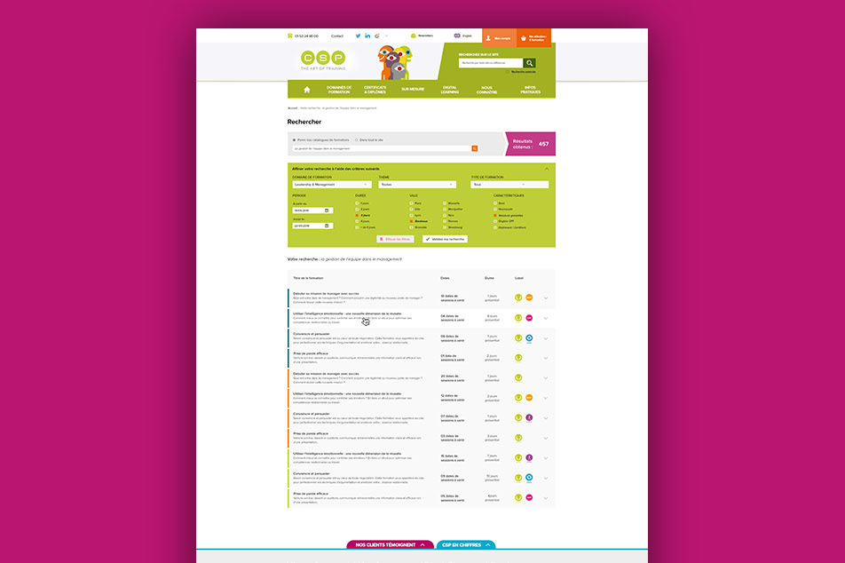 Webdesign design UI Interface corporate color