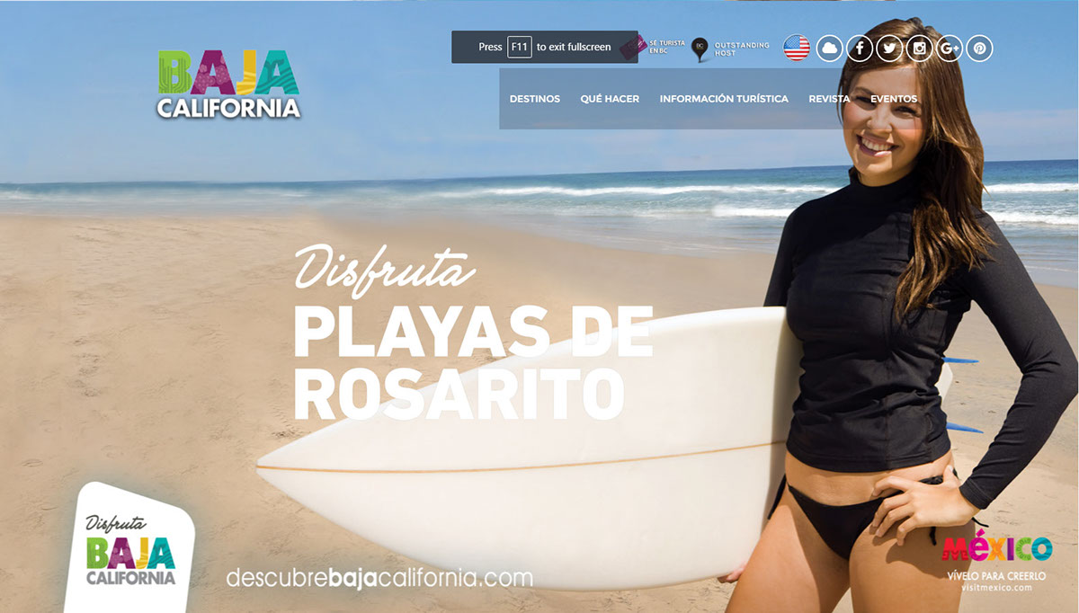 Turismo tourism marketing turistico  mexico baja california Web Architecture Web Design 