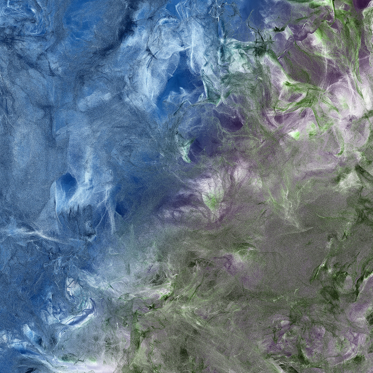 teun van der zalm salmonick atelier particles art digital abstract points water weather fire Nature red blue