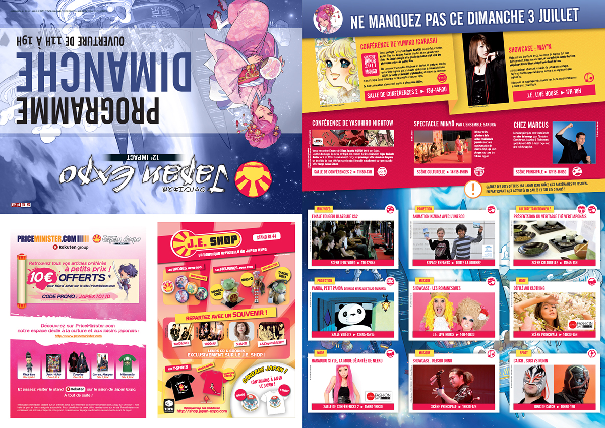 japan expo festival impact vague tome metro Abri-bus affiche manga anime