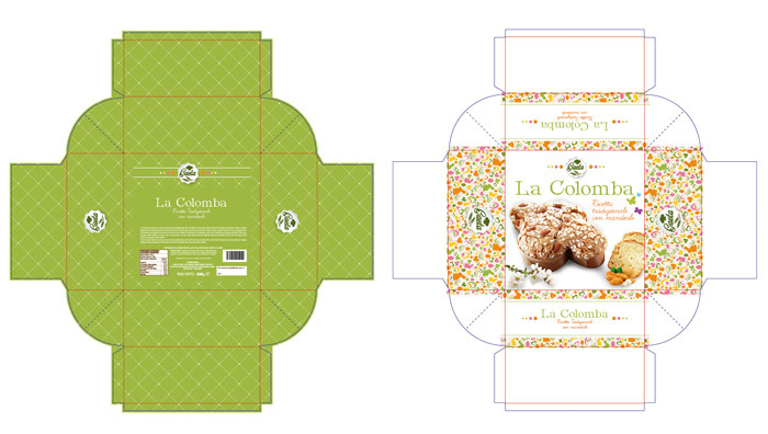 Packaging design online Printing folding paperboard carton Easter dovecake