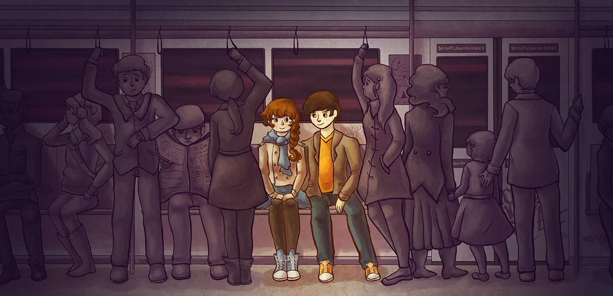 people couples cute nyc New York Love subway metro