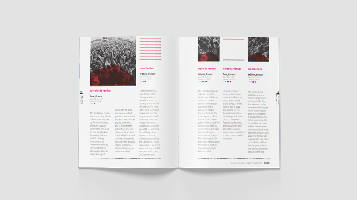 graphic design  editorial publishing   magazine music graphic festival Layout editorial design  publication design