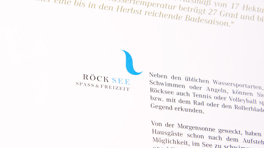 Stationery Logotype brochure water lake rock Website editorial