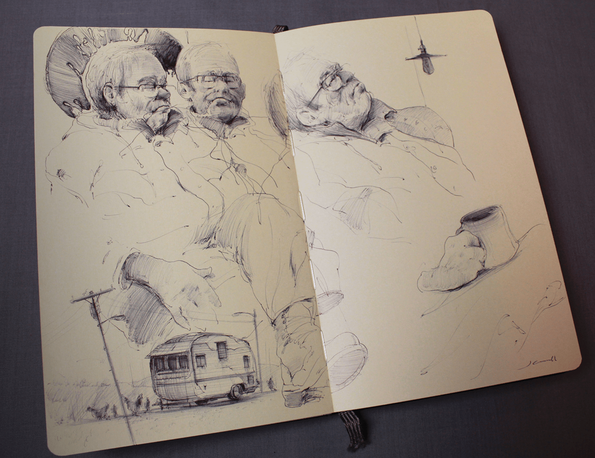 sketches sketchbook fine art Figurative work
