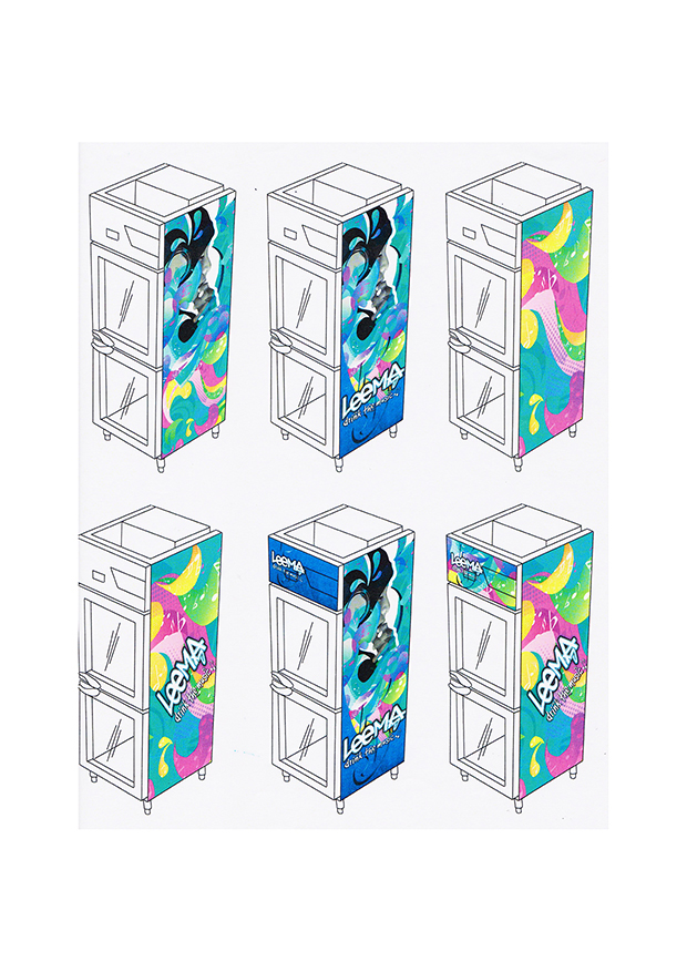 soft drinks product designs tags fridges banners posters