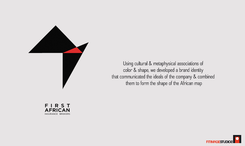FirstAfrican design print insurance brokers logo identity Business Cards fitimagestudios