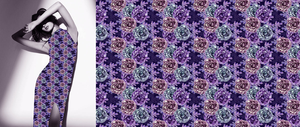 Digital Art  fabric Fashion  floral ILLUSTRATION  pattern design  Patterns seamless surface textile