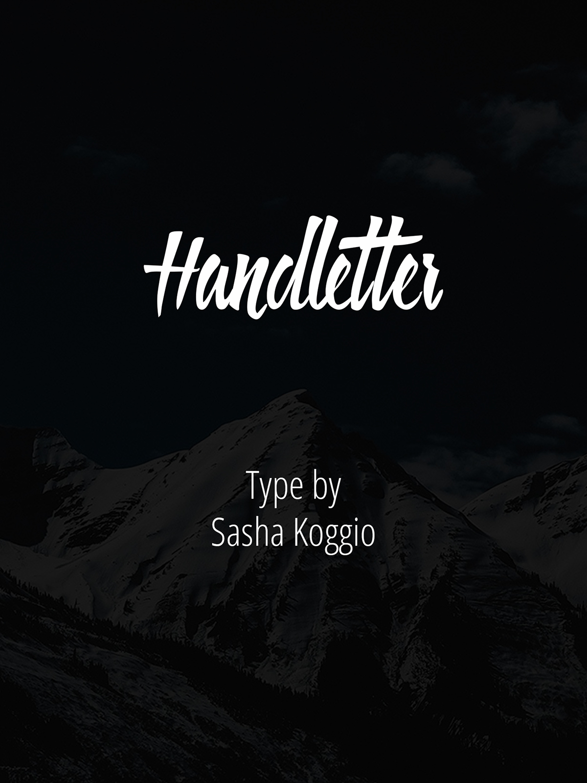 free font lettering koggio sashakoggio hadletter Handlettering brushpen