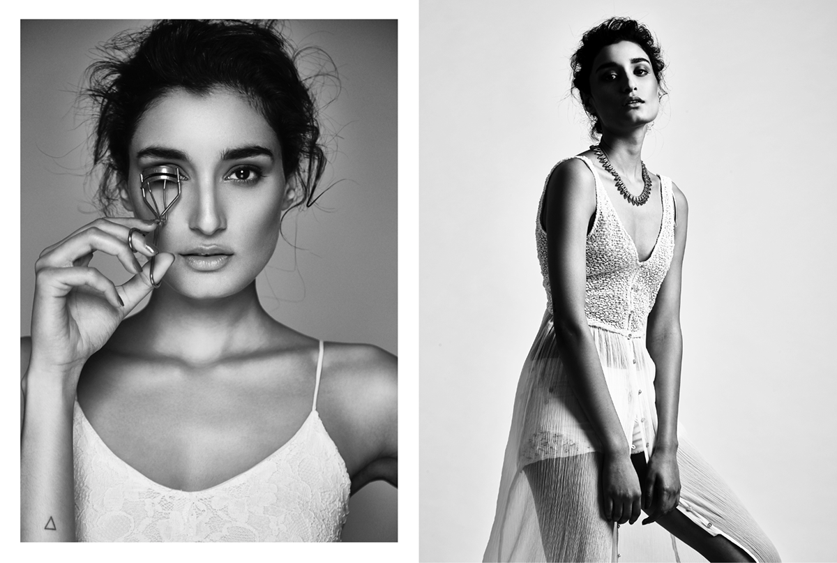 kanishtha super model indian model black & white b/w b&w monochrome