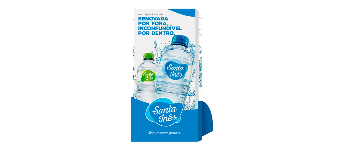 water santa ines drink agua facebook campaign jingle Spot 3D package