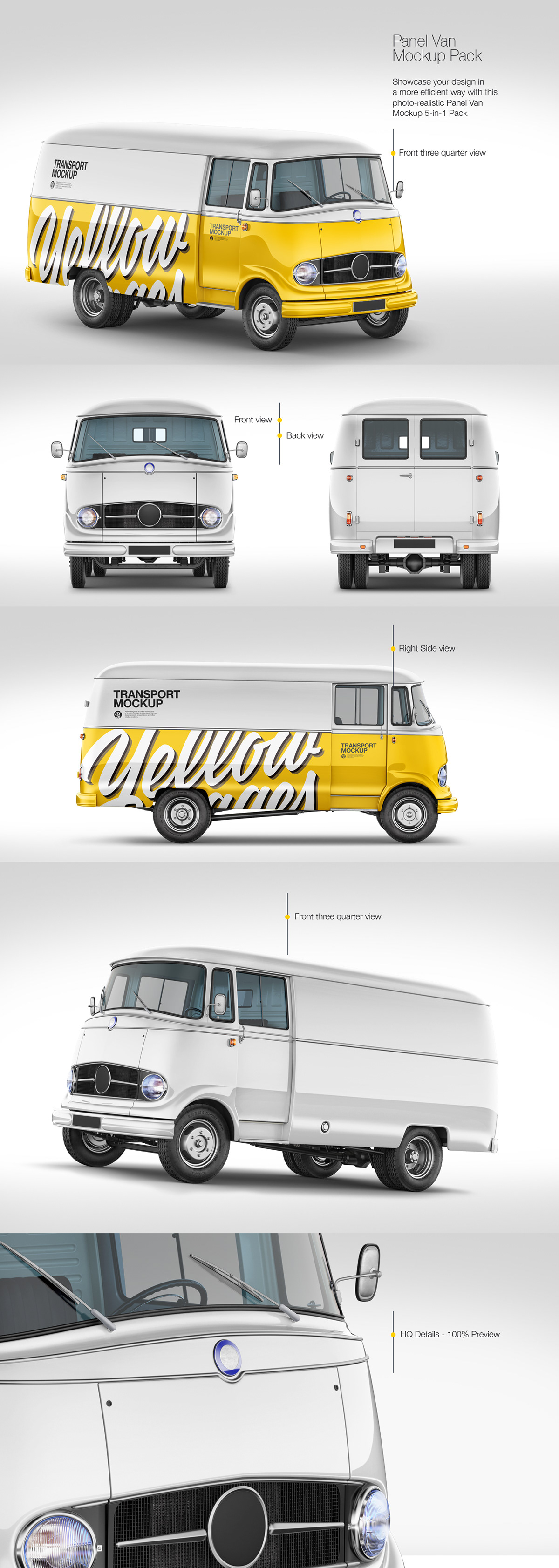 Download Panel Van Mockup Pack On Behance PSD Mockup Templates