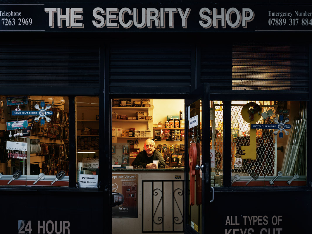 Shops Shop Keepers Street windows night cafe Charity Shop beautician Supermarket