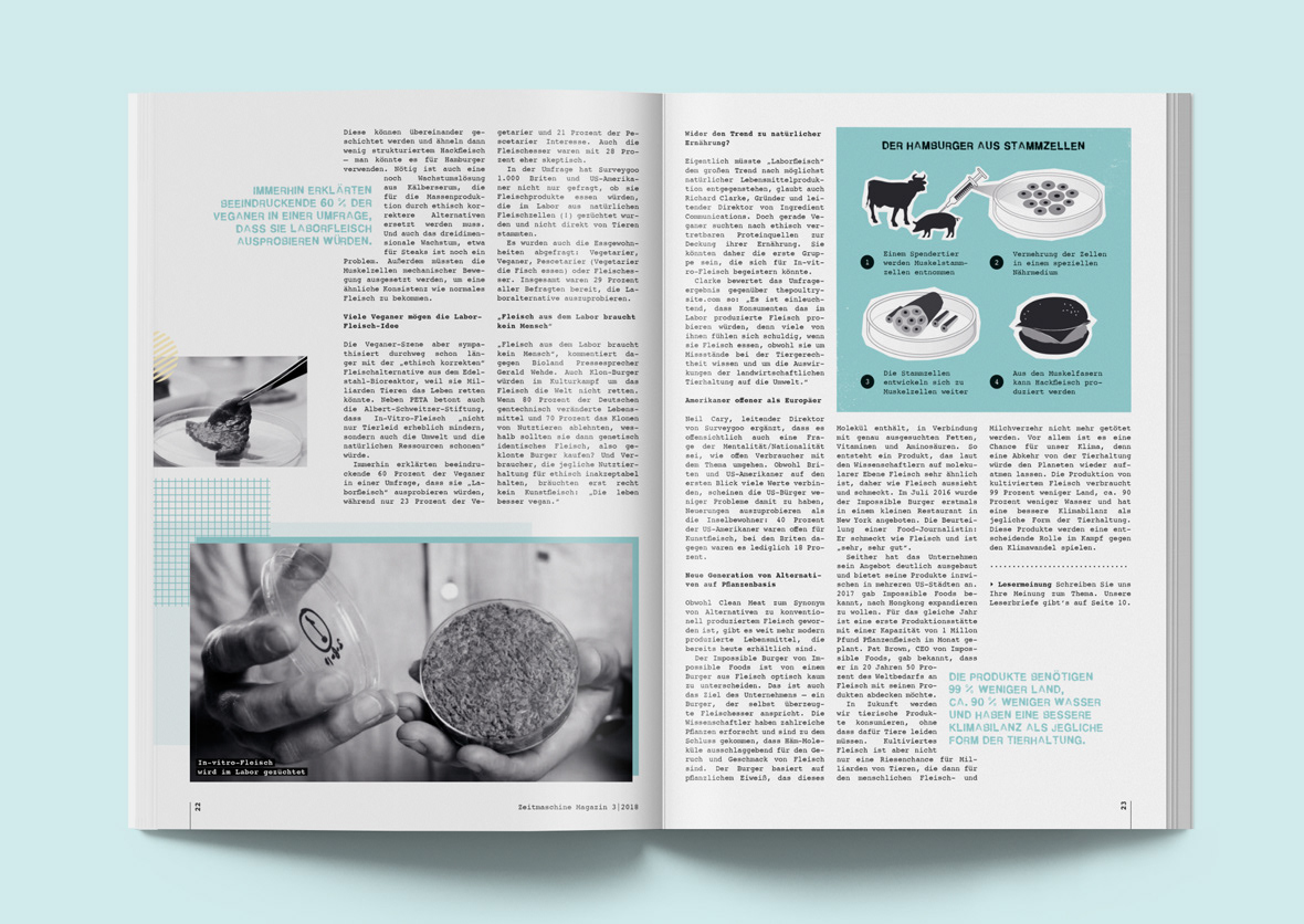editorial editorial design  Layout magazin punk Memphis Fh Dortmund Fachhochschule Dortmund printdesign typografie