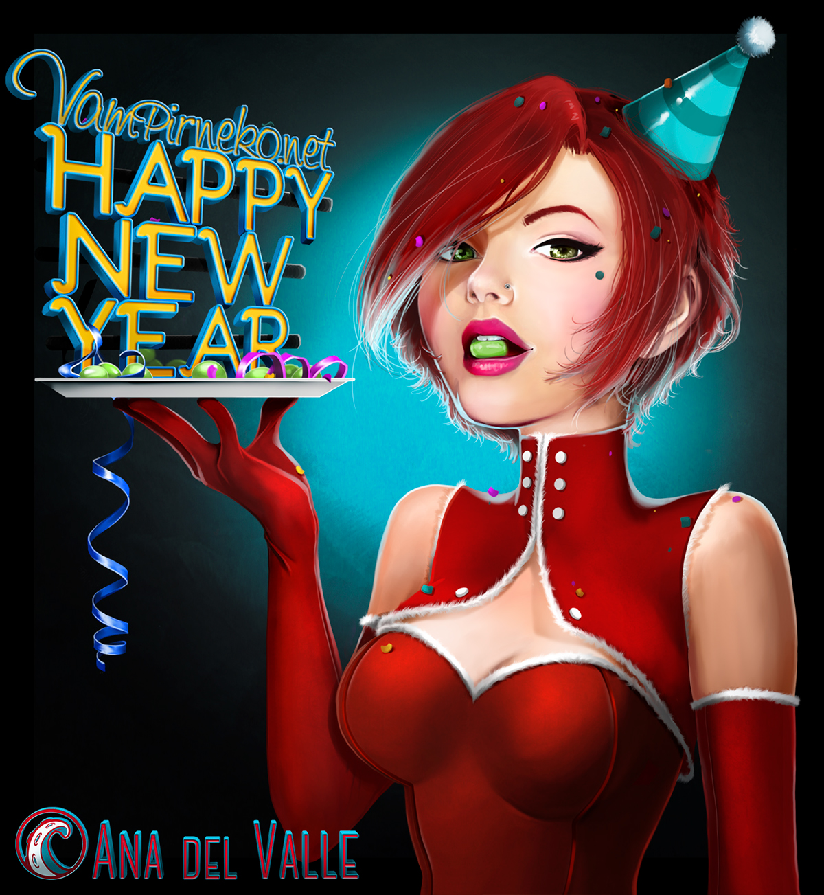 happy new year feliz año felicitación Greetings card