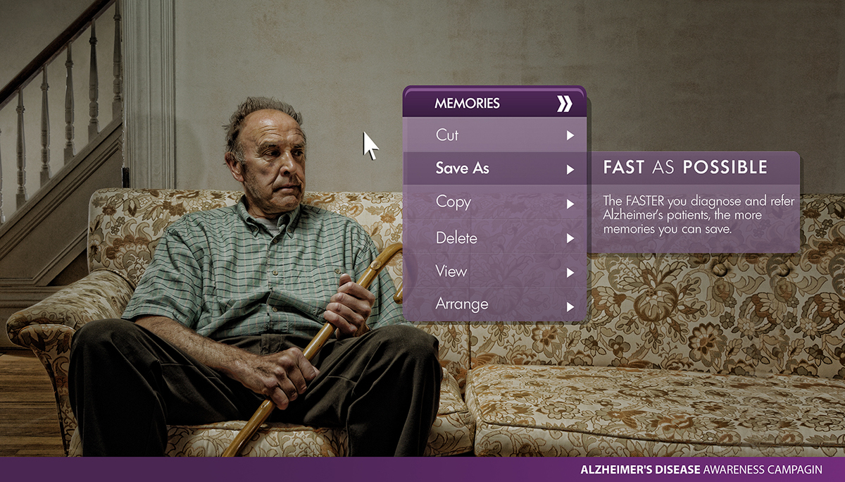Alzheimer's Disease Awareness Disease  awareness  old grandmother grandfather  save Memory alzheimer's