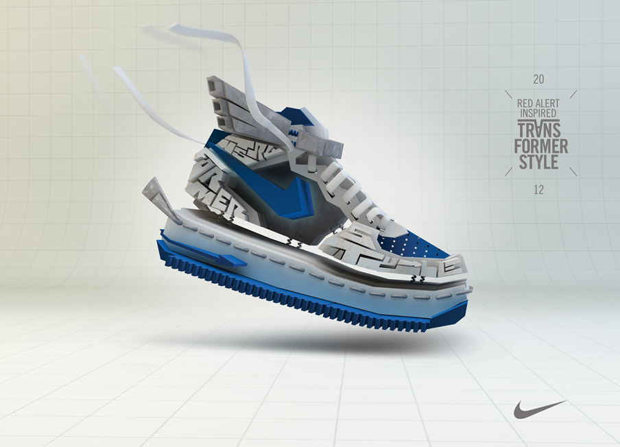 Nike 3D CGI Transformer style