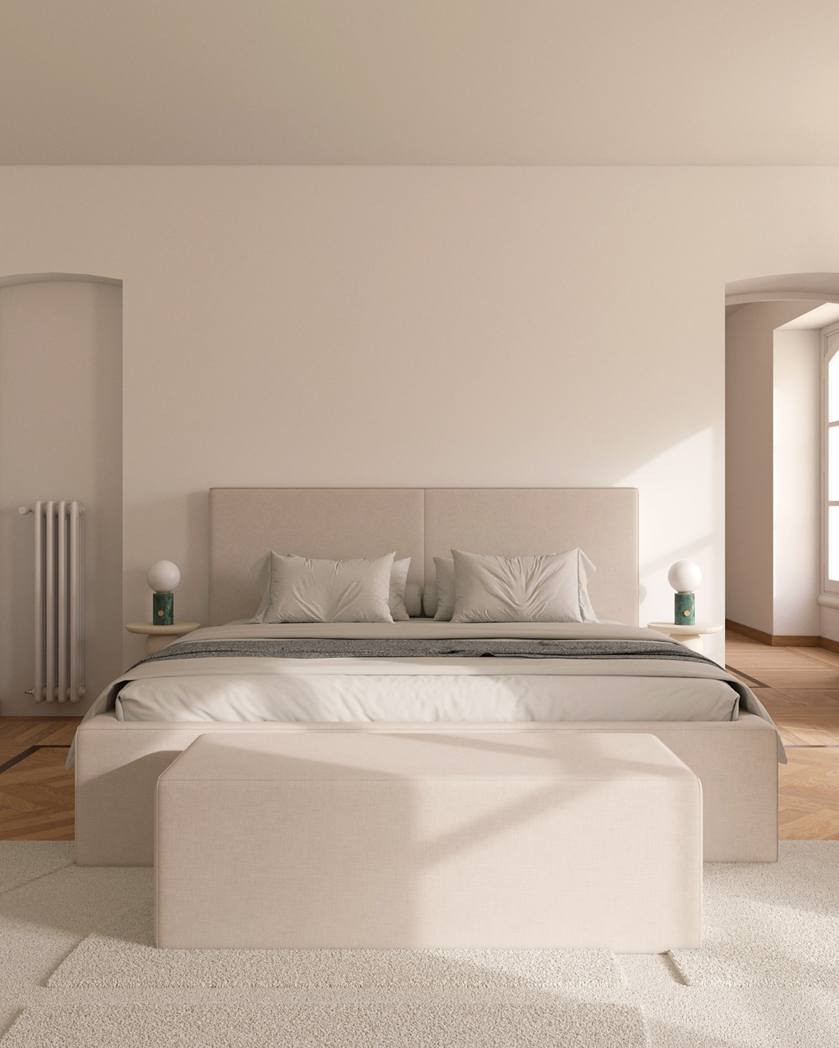 interior design  vray design bedroom architecture Rhino Render archviz modern visualization