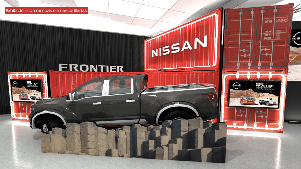 car showroom carros EVENTp Experience first view lanzamiento Nissan test drive Frontier