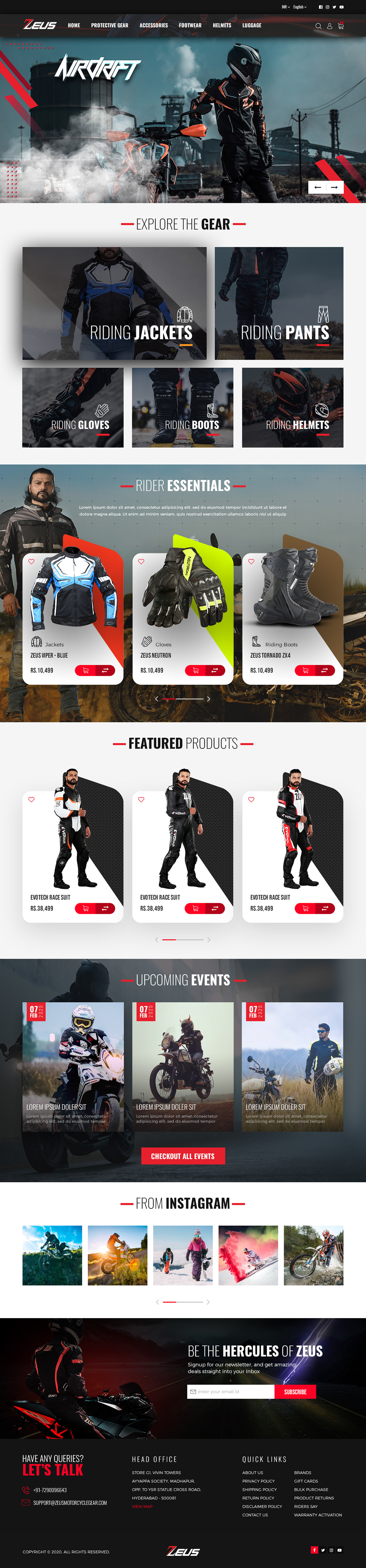 ecommerce website landing page product design  UI/UX Website