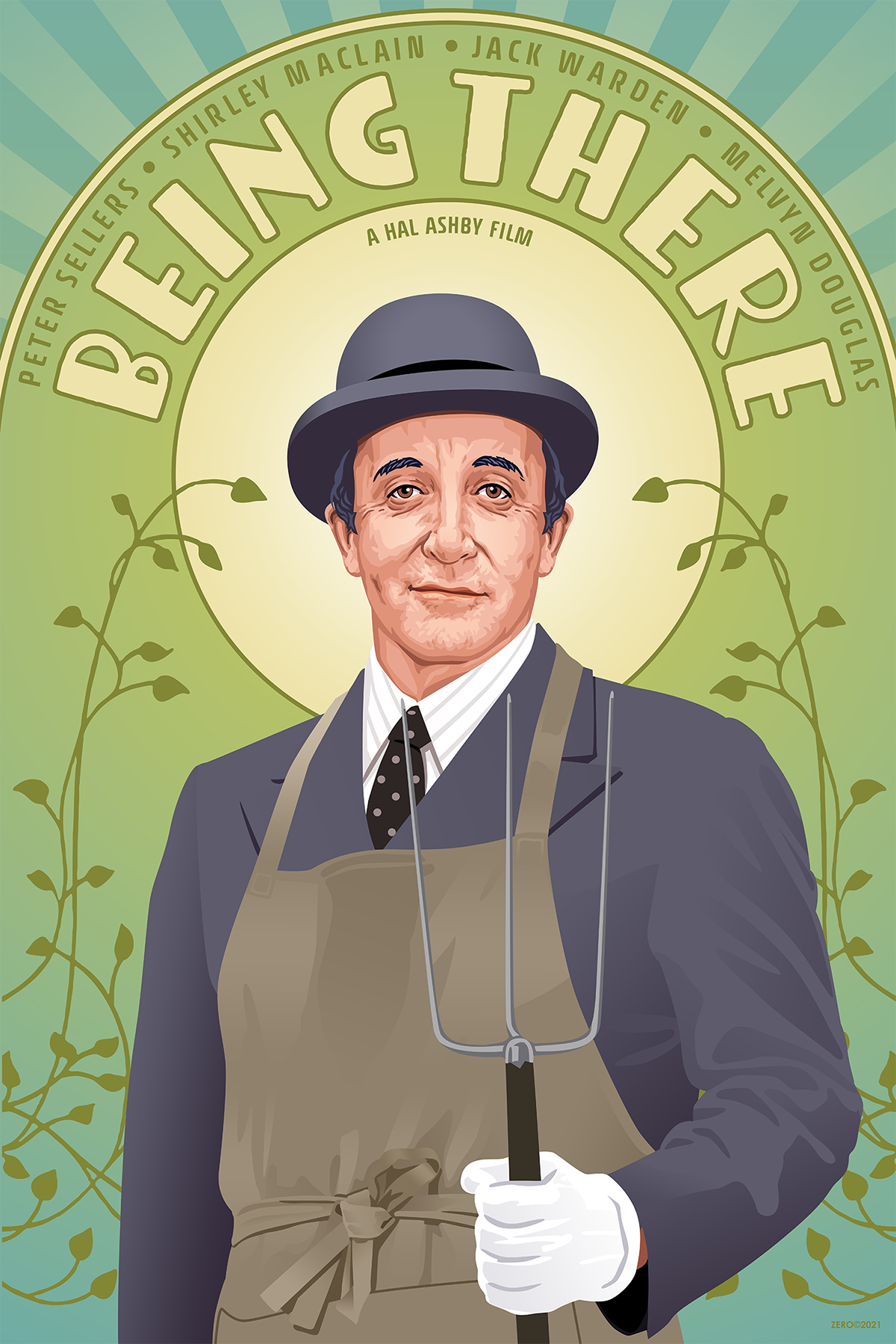 movie poster peter sellers vector Vector Illustration