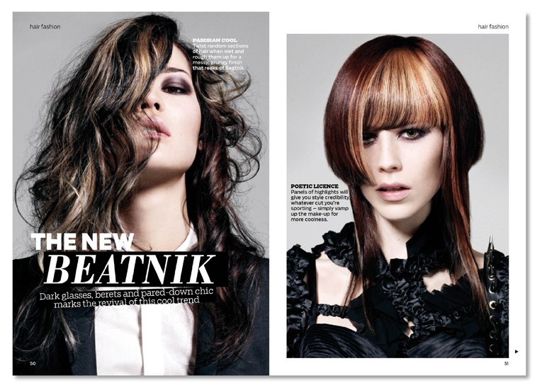Hair Ideas Magazine: Layout Design & Typography on Behance