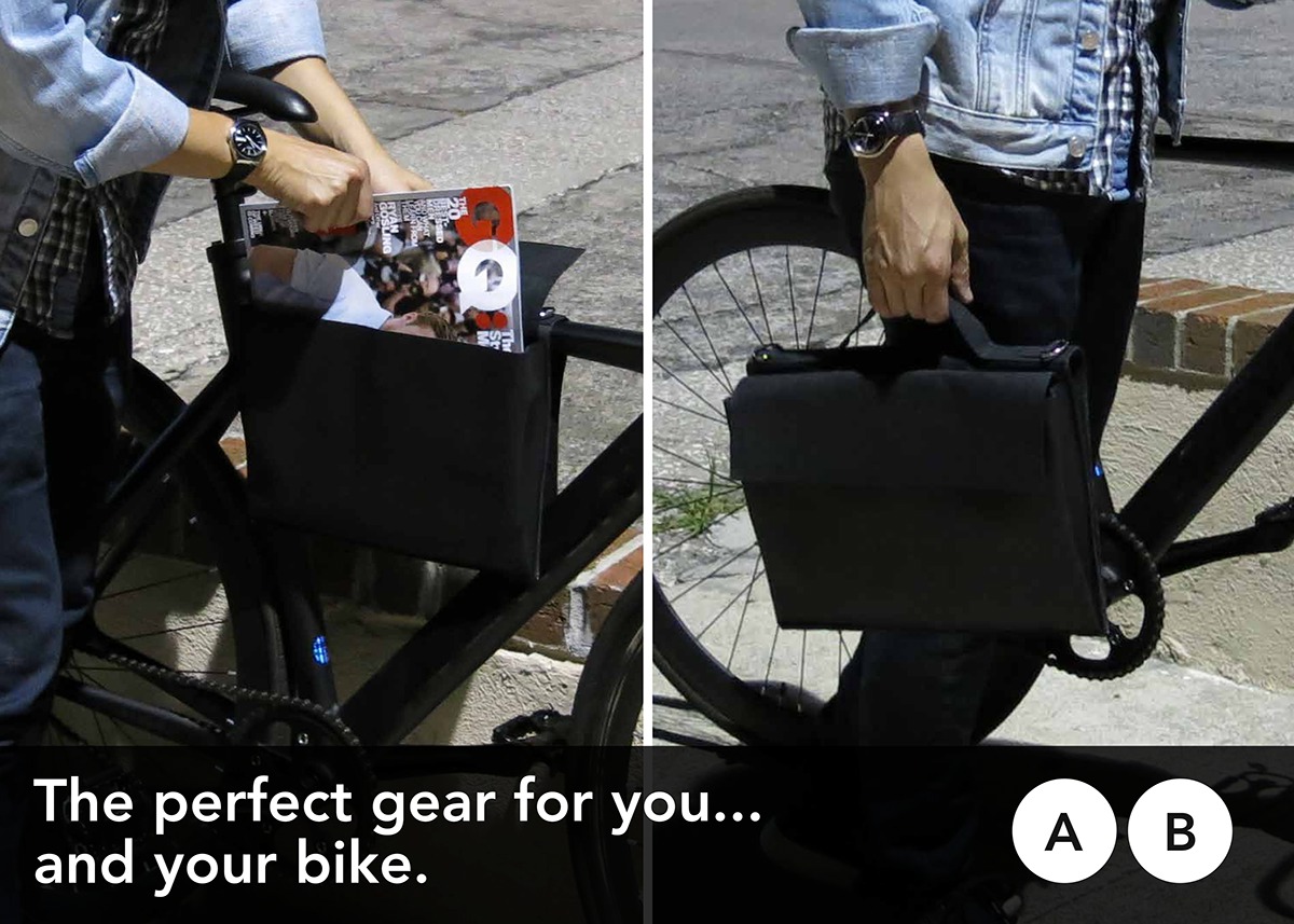 accesories bags Bike commute transportation soft goods Style design