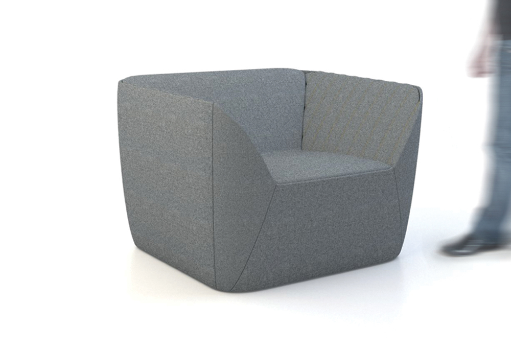 sofa armchair upholstered kvadrat chair