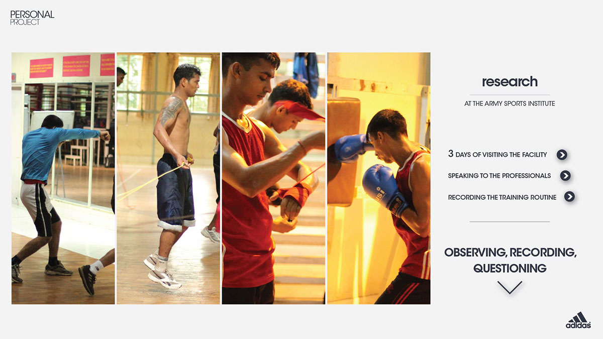 Boxing adidas training