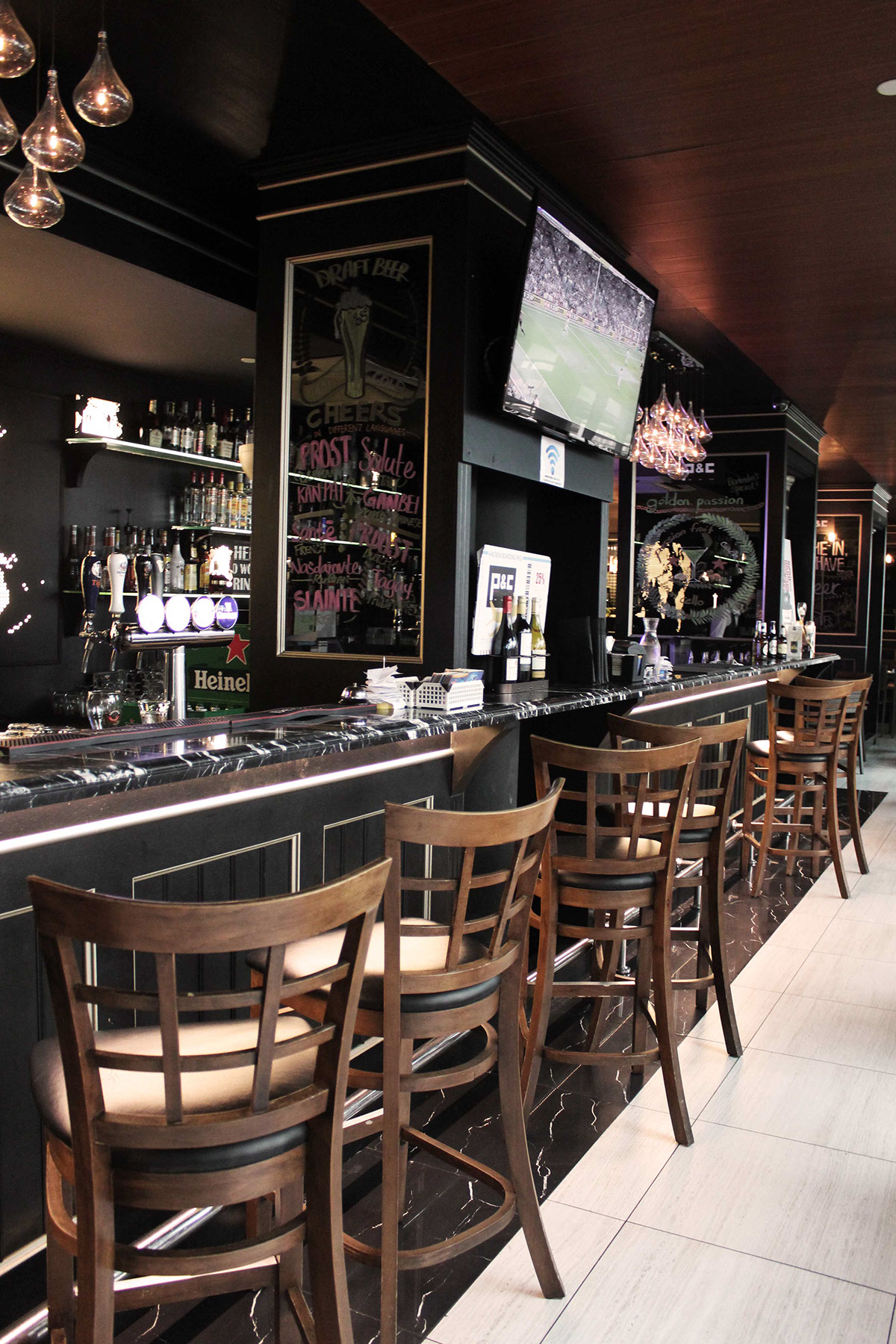 bar long restaurant F&B commercial Interior design Chijmes singapore