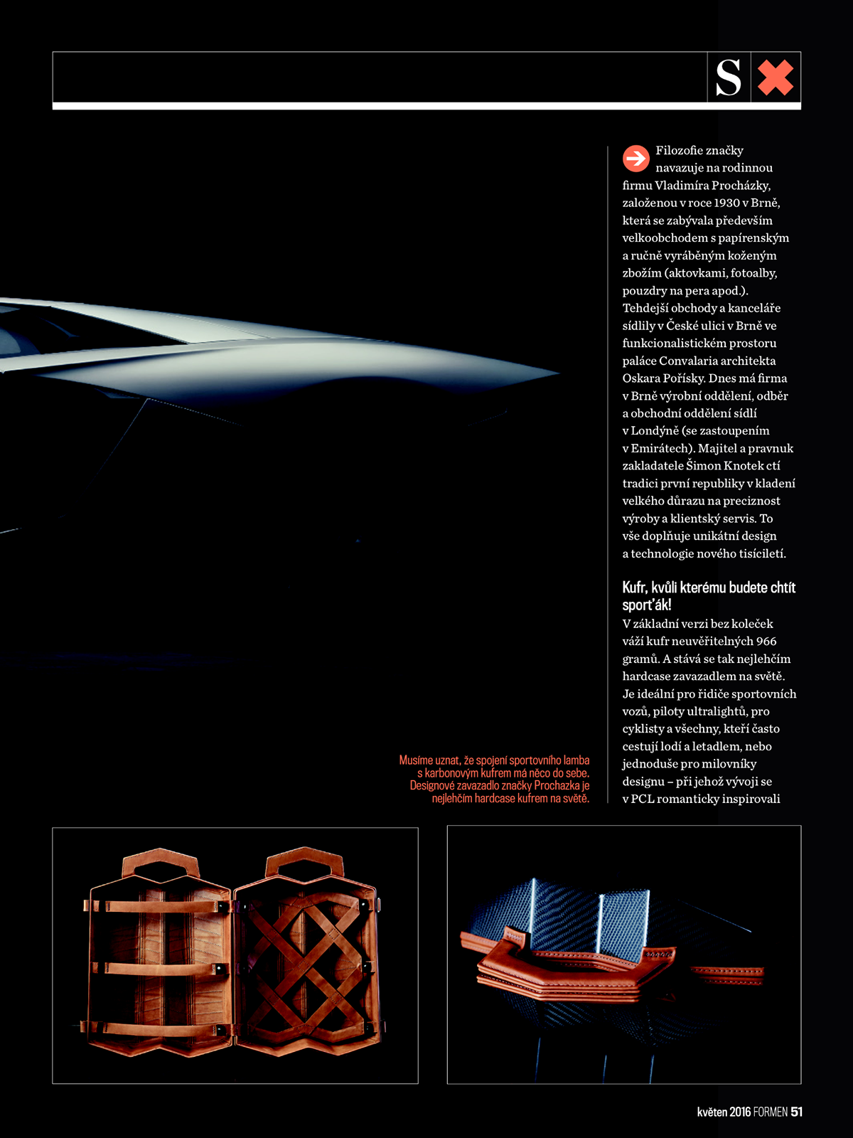 luggage product laborghini interview carbon design luxury Fashion  magazine
