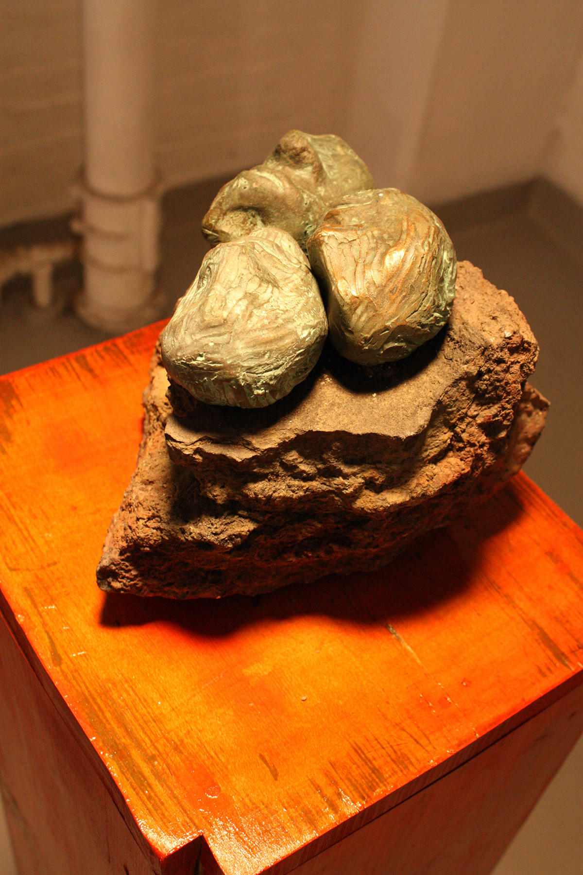 Senior Show bronze found object pedestal