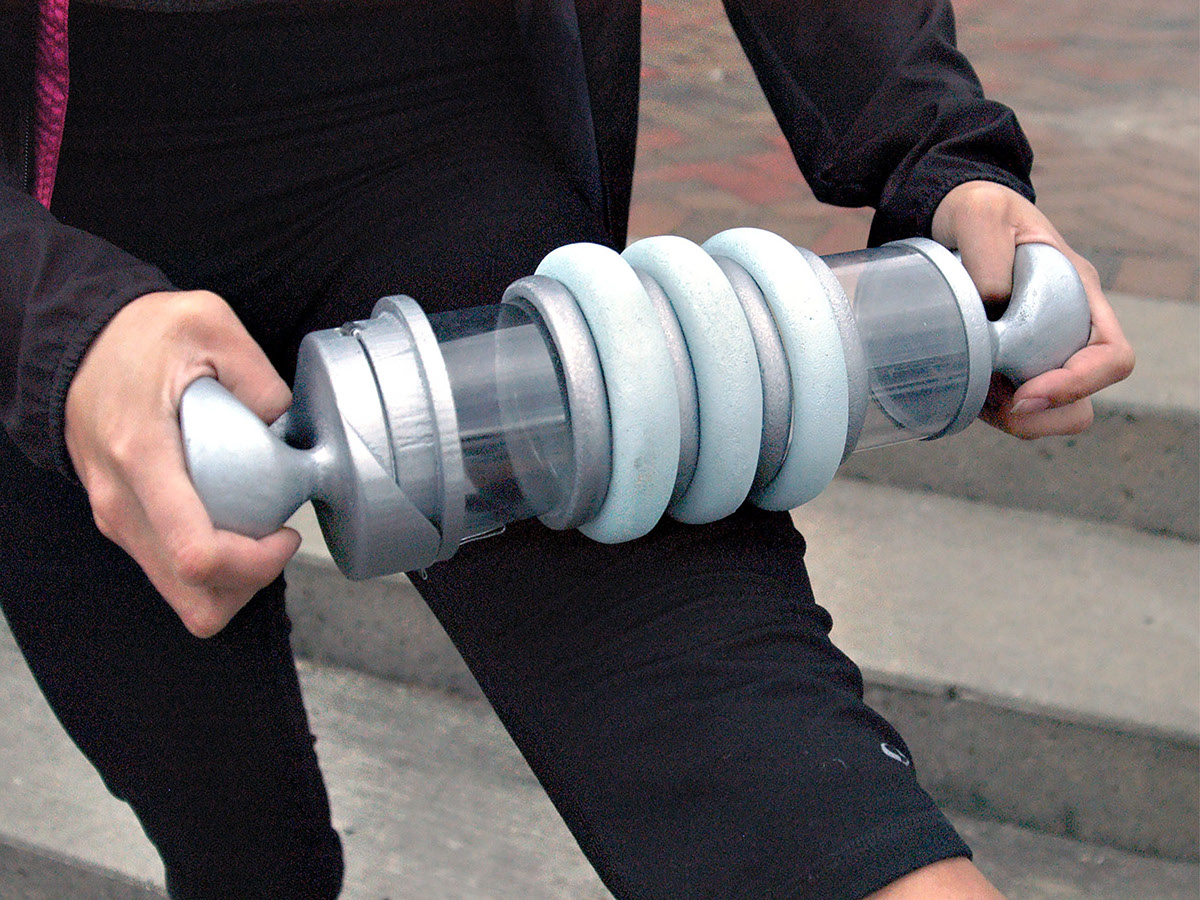 Foam roller sports water bottle fascia recovery risd design principles dp