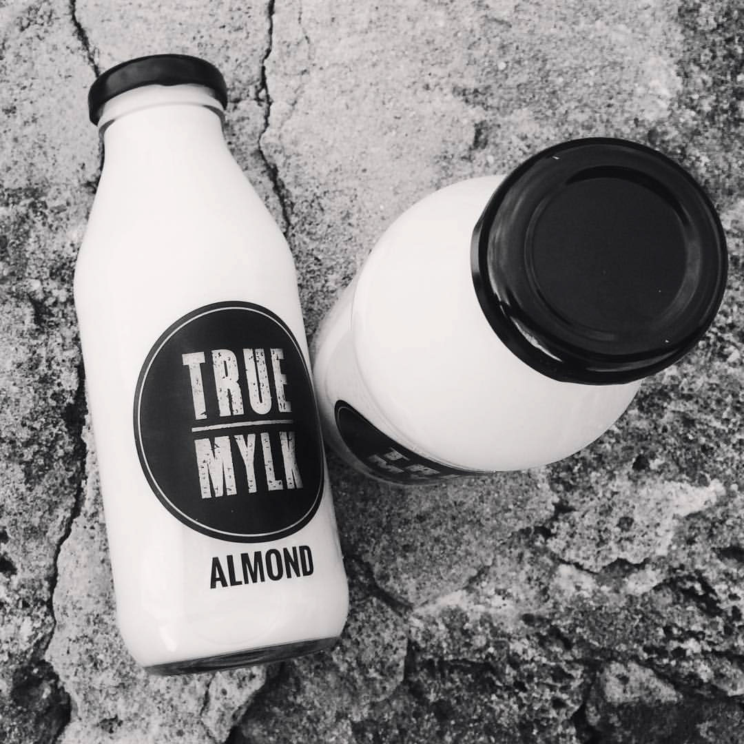 Adobe Portfolio True mylk nut milk milk almond milk branding  logo design perth Australia