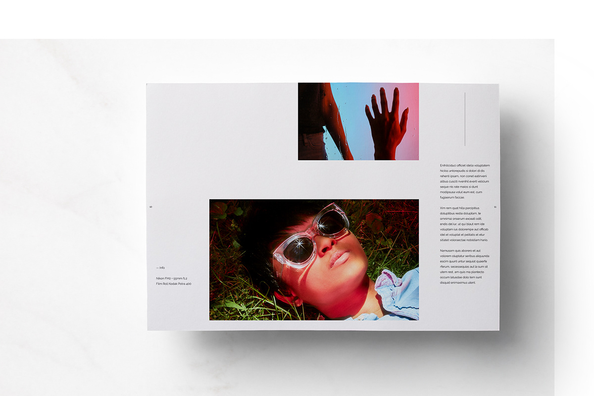 book branding  editorial InDesign journal Layout magazine Photography  portfolio print